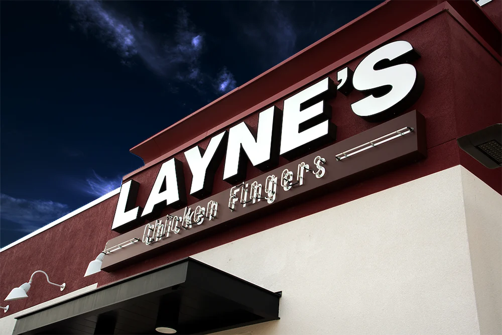 Laynes's Chicken Fingers Sign